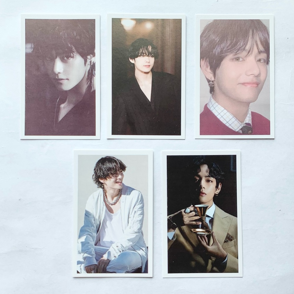 V Taehyung BTS Bangtan Boys Photocards Lot of 5